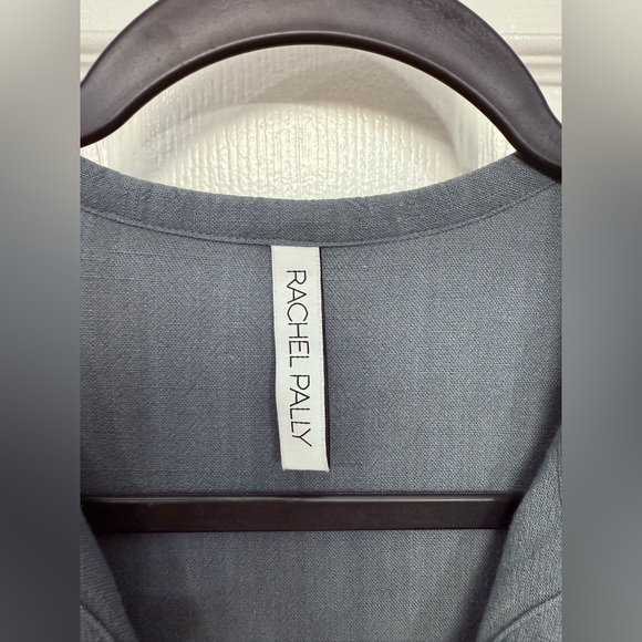 Rachel Pally Finn Linen Blend Blue Maxi Dress Size Small - Picture 4 of 9